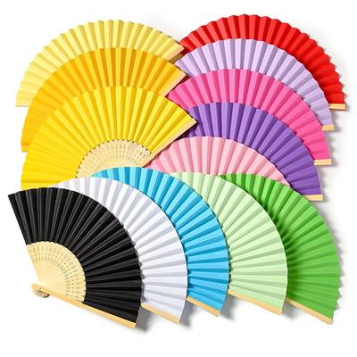 Bonbonfarbe DIY Blanker Papierfächer zum Malen (Einseitig)