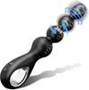 Rotating Anal Beads Vibrator for Men, Electric Anal Dildo with Finger Ring, Prostate Massager Adult Toy