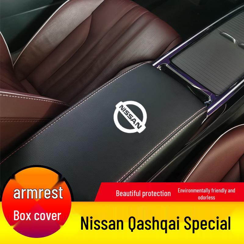 Nissan Qashqai Armrest Box Cover 2008-2025 - Handrest Protective Leather Cover