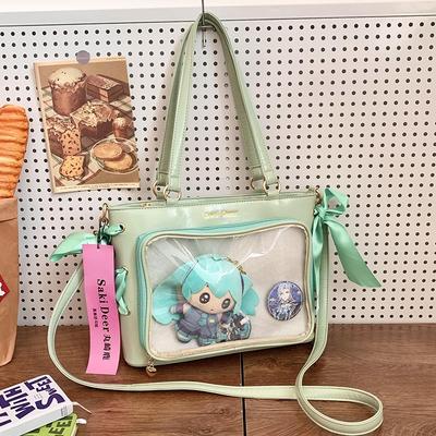 Uniform Temptation Niche Transparent New Commuter Bag Chain Design Single Shoulder Oblique Span Bag
