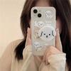 Für iPhone 12 Pro 11 13 Mini 14 15 16 Pro Max XS X XR 7 8 Plus SE 2020 Niedlicher Hundegriff Halter Transparente Handyhülle