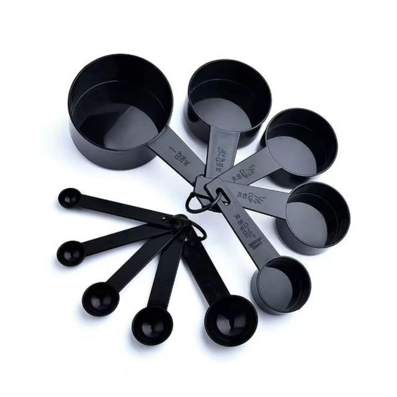 5/10pcs Set Plastic Measuring Spoon Measuring Cup with Scale Kitchen Flour Weighing Powder Sugar Scoop Teaspoon Measuring Tools