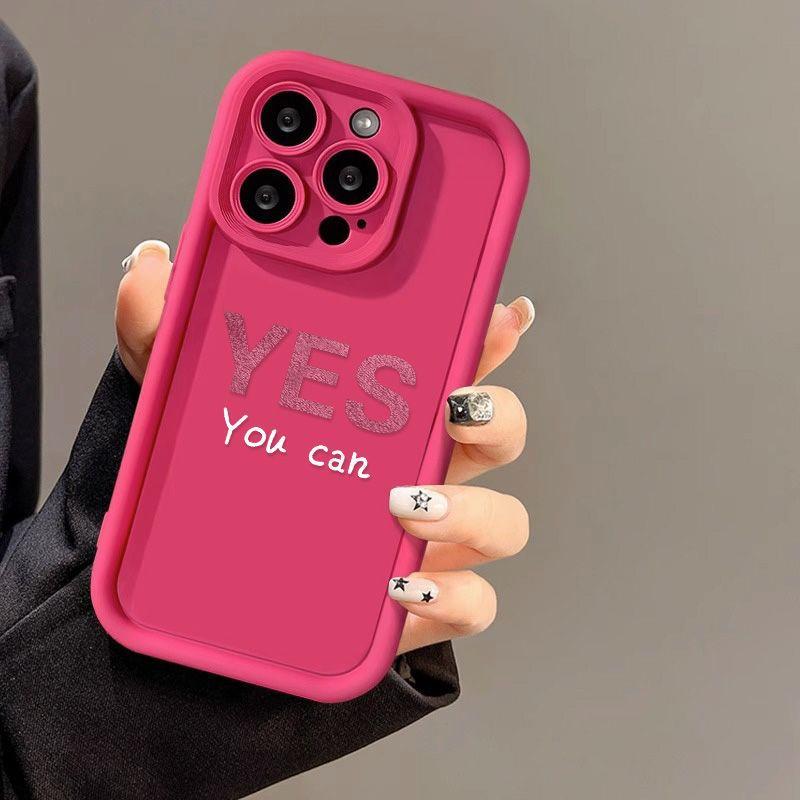 Simple letters for iPhone17/16 mobile phone case Apple 11 niche 14promax all-inclusive 12 soft case