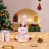Christmas Snowman Plush Ornaments and Santa Doll Photo Props for Store Displays
