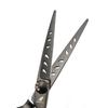 6.0" Black Hollow Hairdressing Scissors - Straight & Thinning Shears