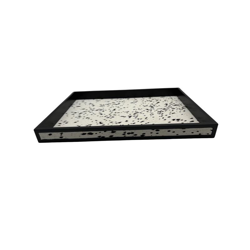

Modern Luxury Horsehair Decorative Tray for Restaurants, Hotels, and Living Rooms 350x350x40 mm