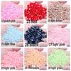 9mm Flat-back Half-round Pearl Beads - 100 Pcs for DIY Phone Case Decoration