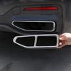 2 STÜCKE Edelstahl Auto Schwanz Kehle Rahmen Abdeckung Auspuffrohr Dekoration Teile Auto Exterior Zubehör Für BMW 7 Serie G11 G12