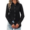 JPNTKY Women's Fashion Casual POLO Neck Long Sleeve Blouses & Shirts