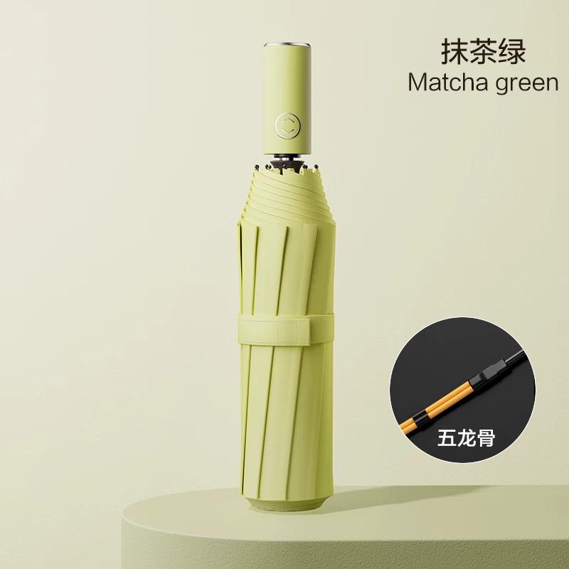 Fully Automatic Wind-Resistant Umbrella for Students, Reinforced and Thickened, Foldable, Dual-Use for Sun and Rain, Suitable for Both Men and Women