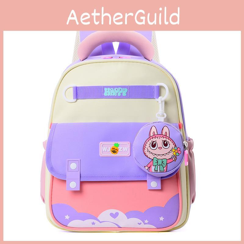 Childrens Letter Backpack With Adjustable Shoulder Strap Zipper Design