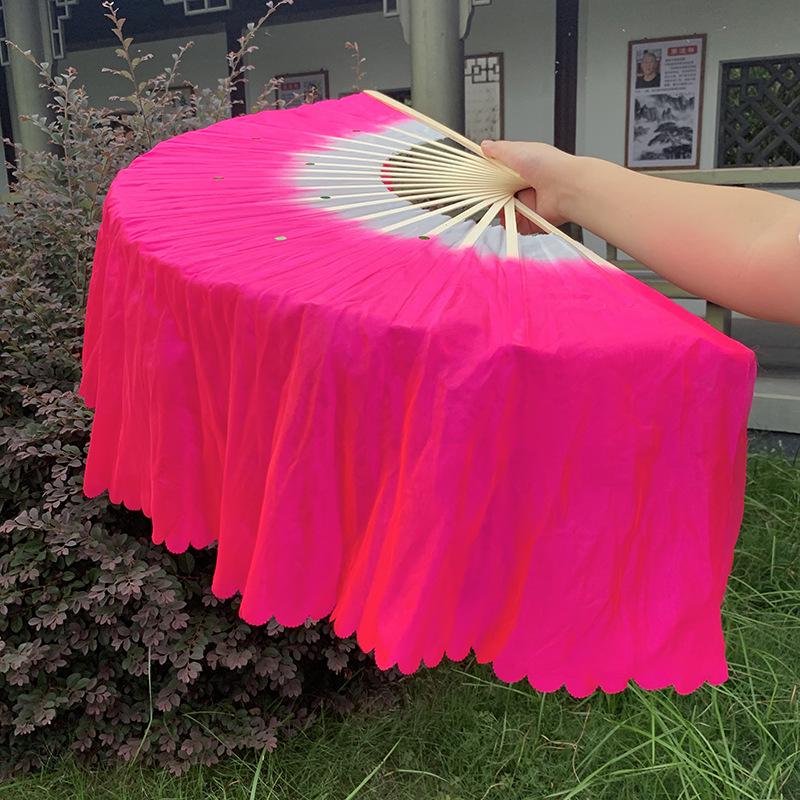 1-Foot Double-Sided Yangge Dance Fitness Fan Prop