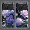 Stylish White Peony Flower Pattern Tempered Glass Phone Case for OPPO Reno 13 F 12 11 Pro 10 SE Find X3 Lite X5 A79 A58 5G Cover
