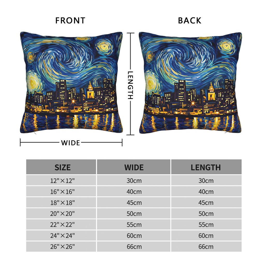Van Gogh Oil Painting Pillow Case Fashion Pillow Cover Soft Custom Cushion Cover Pillowcases For Sofa Car Home Decor