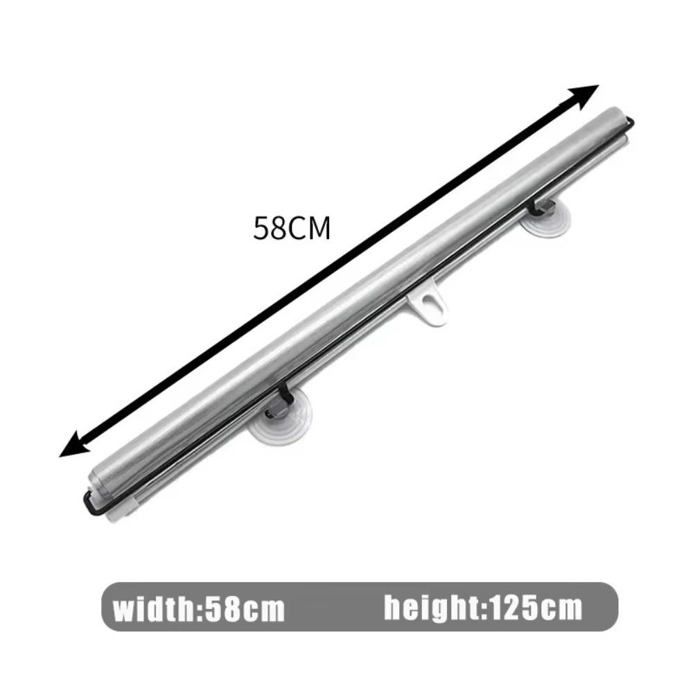 Retractable Car Side Window Sun-Shade Universal Aluminium Film Sunshade Roller Blinds Cars Windscreen Sunshade Auto Truck