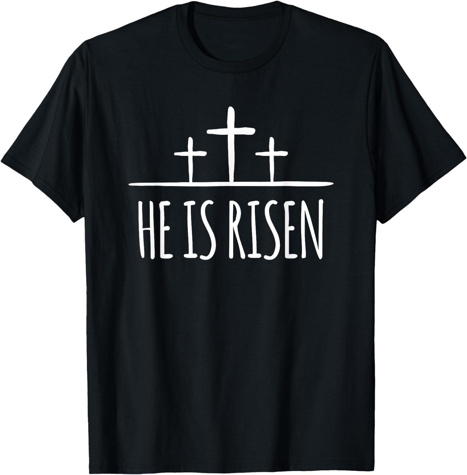 Easter He is Risen Shirt for Christians T-Shirt XL