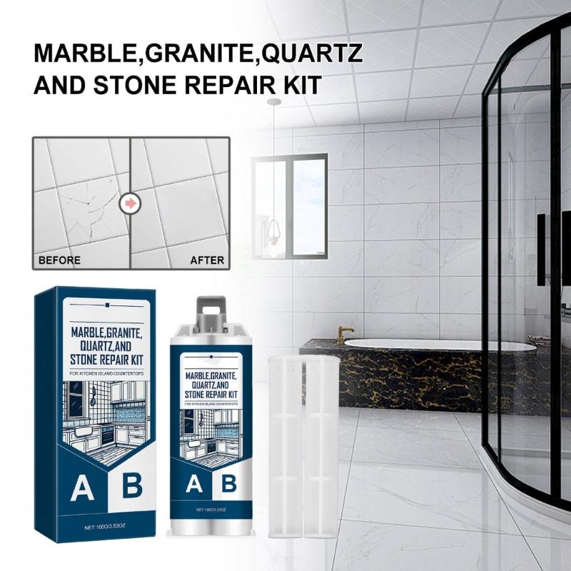Ceramic Tile Porcelain Repair Waterproof Tube Tile Refinishing Porcelain Bathtub Repair AB Adhesive Glues for Porcelain