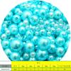 150 peças 3-8mm furo reto abs pérolas redondas imitação de contas para fazer joias