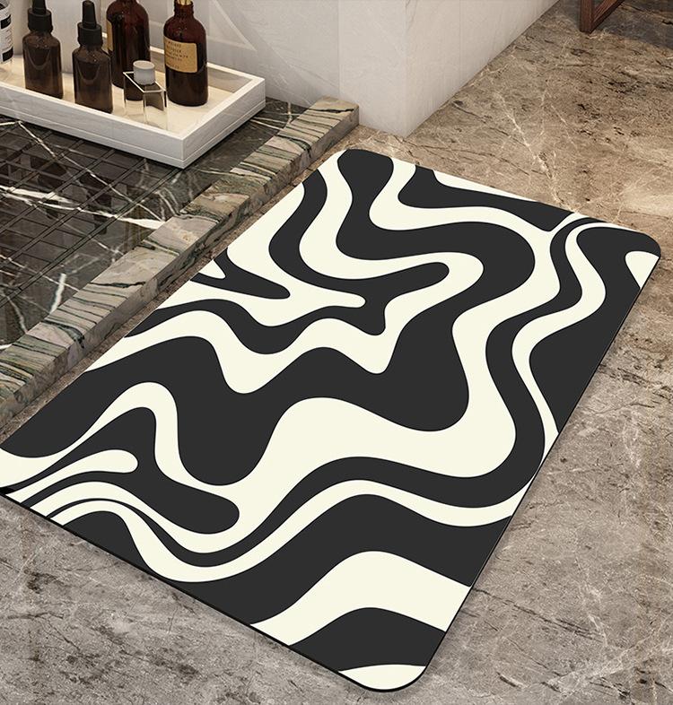 Absorption quick-drying bathroom floor mat Diatom mud floor mat Floor mat Household toilet Bathroom water absorption