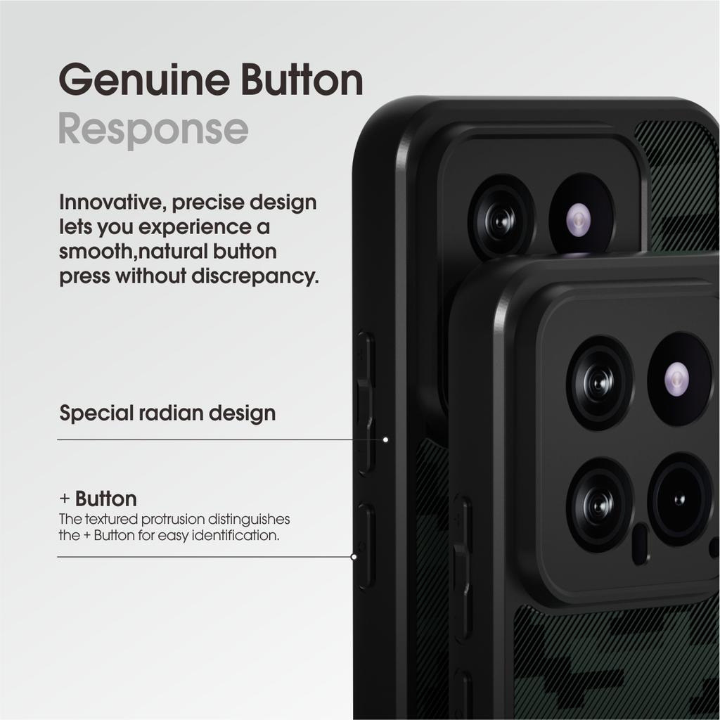 IBMRS Slim-Fit Phone Shell for Xiaomi 14 Cases Anti-Scratch TPU+PC Cell Phone Cover