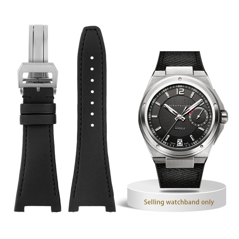 Curea de ceas de 28 mm pentru ceas IWC Engineer Curea cu crestătură Seria IW500501 IW378507 IW322703 Curea de ceas din piele naturală Nylon Brățară