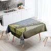 River House Tablecloth Natural Scenery  Anti-Stain Waterproof Rectangular Kitchen Dining Table Home Decor