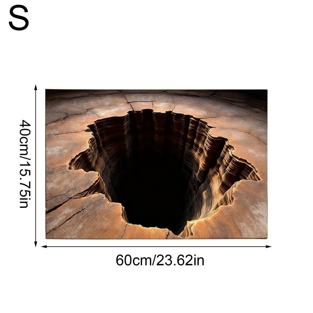 

3D Optical Illusion Rug Non-Slip Visual Room Doormat Decoration Non-Slip Door Mats for Entryway Kitchen Bathroom Entrance Patio