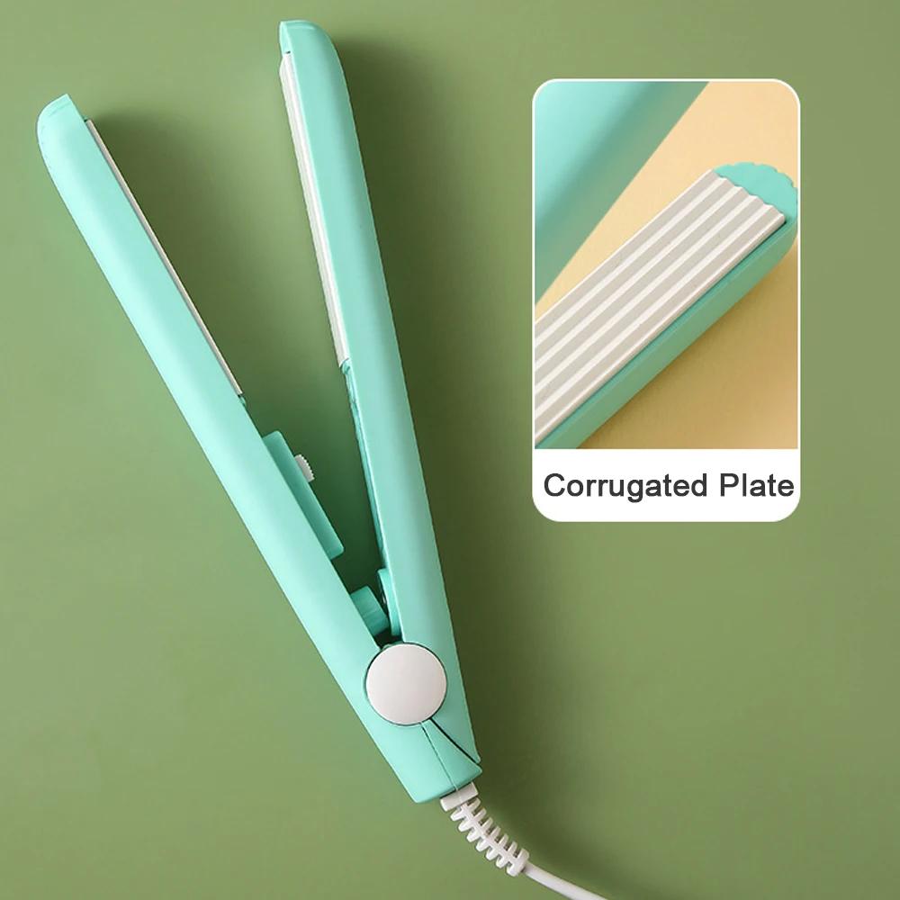 Mini-Lockenstab pro Elektrisches Glätteisen Flaache Platte Wellige Platte Haarkräusler für Alle Haarlängen