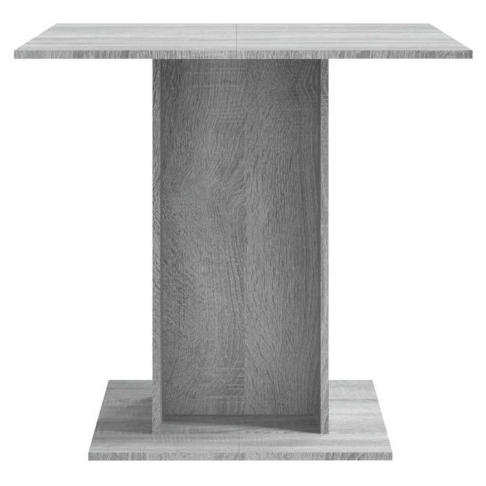 825823 vidaXL Dining Table Sonoma Grey 80x80x75 Cm Engineered Wood