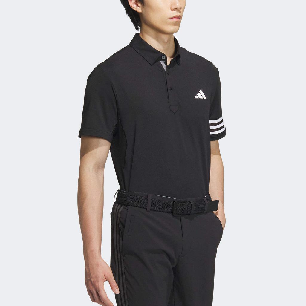 Adidas Aeroready Color Block Short Sleeve Polo Shirt Men Polo Shirts Black IN9057