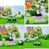 Resin Miniature Moss Succulent Landscape Decor Black Coal Dust Elf Cartoon Style Diy Ornament