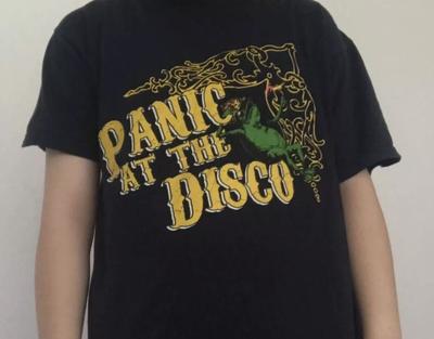 Panic At The Disco Rana Blu ScuroNero Unisex Tutte le Taglie Regalo Camicia per Padre