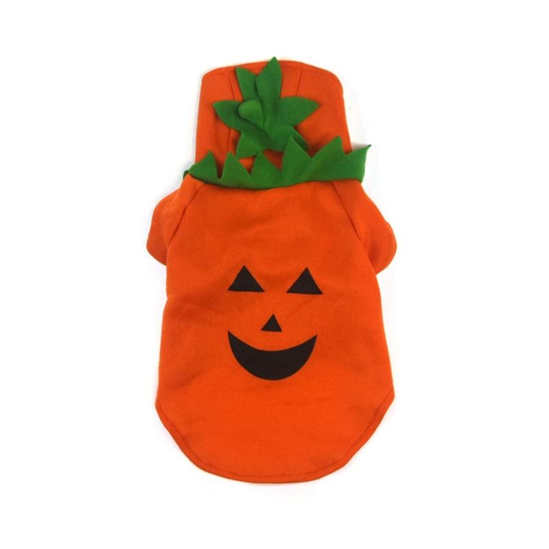 

Dog Pumpkin Costume Cosplay Sweatshirt Pet Hoodie Party Costume AllBreeds Halloween Sweater Cats Festival Suit Outfit S