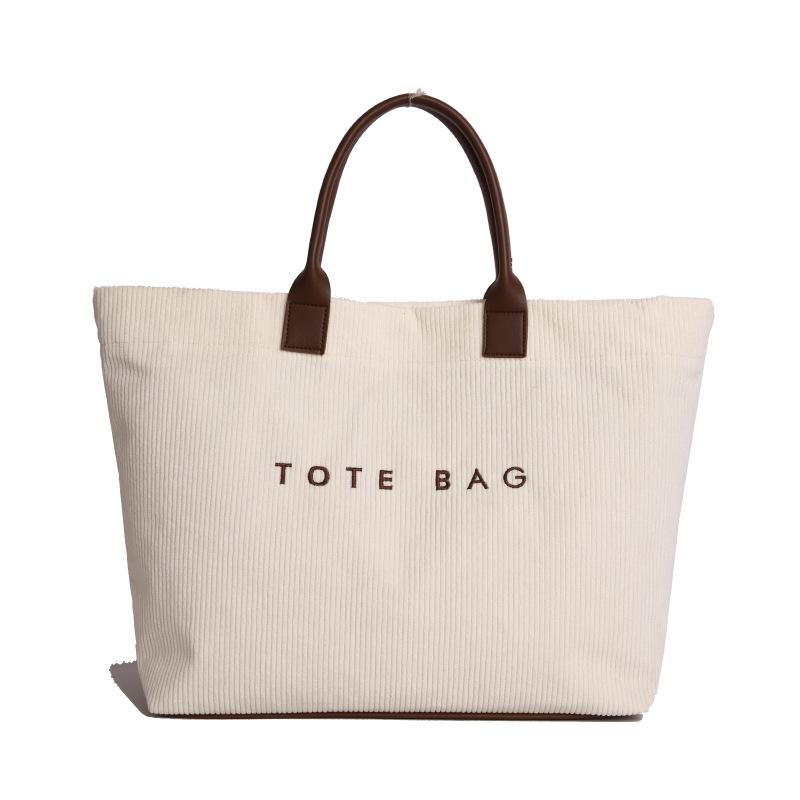 Tote bag retro high-value summer letter casual foreign style handbag minimalist fashionable commuter large-capacity bag women