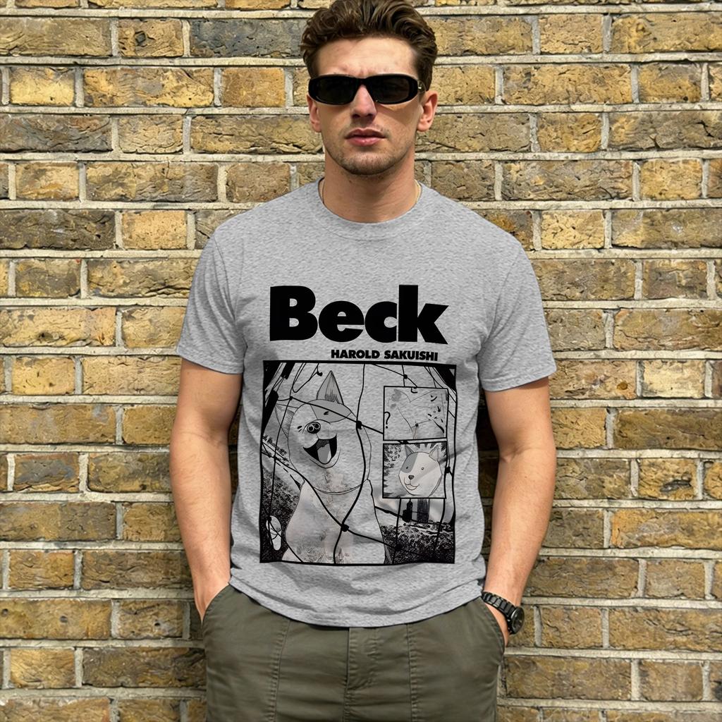 Anime Beck Mongolian Chop Squad 100% Coton T-shirt Pour Unisexe Été Vintage T-shirts Respirant Mode T-shirt Grande Taille