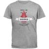 Funny When I Die Doberman Heather Grey Adult T-Shirt Unisex T-Shirt