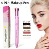 Bolígrafo de Maquillaje 4 en 1 Delineador de Ojos Delineador de Labios Iluminador Maquillaje de Ojos de Larga Duración Herramienta de Belleza para Suministros de Cosméticos Faciales