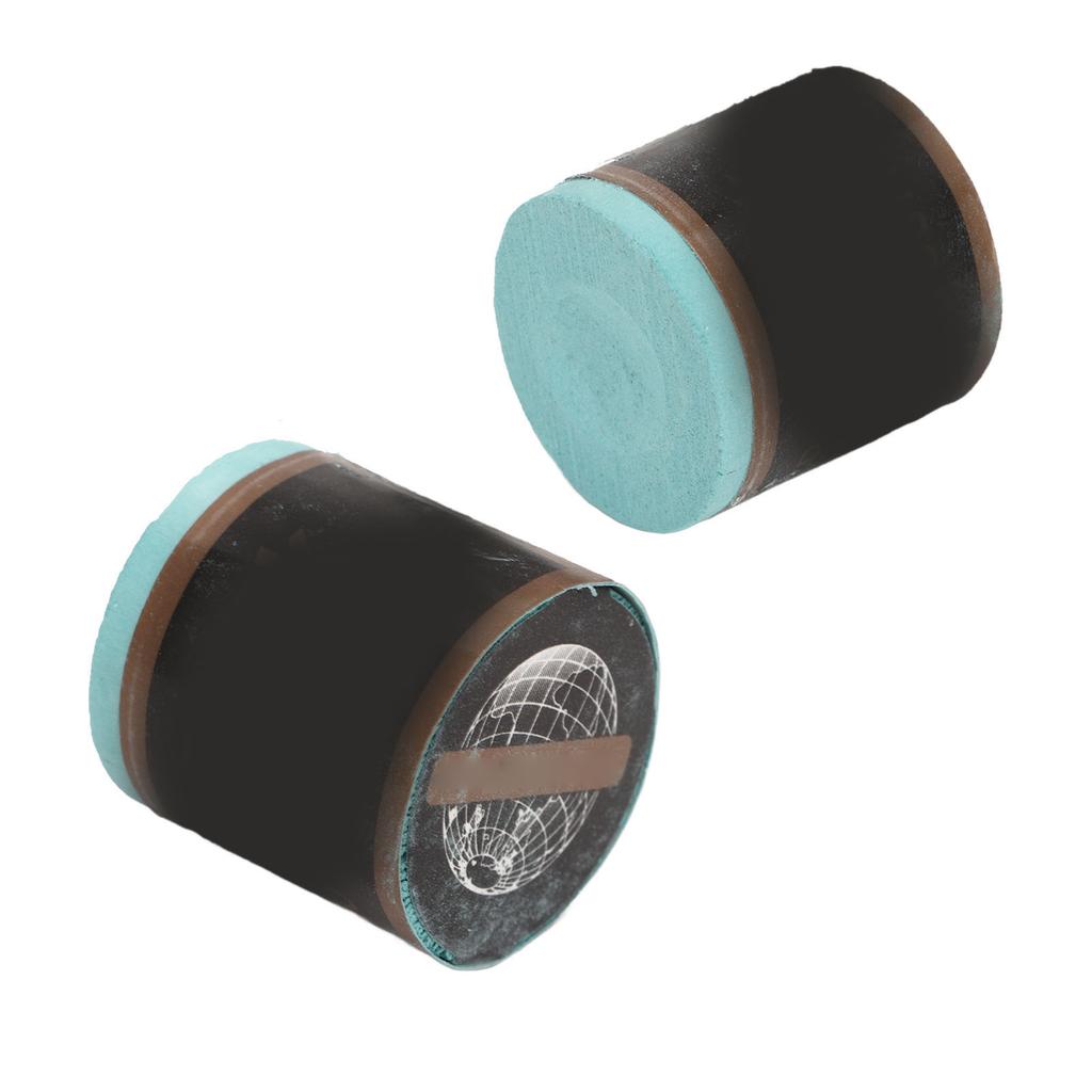 2pcs Pool Cue Billiard Chalk Billiard Cue Chalk Billiard Accessories Cylinder Strong Adhesion Light