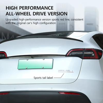 Sticker Rear Badge Performance Sport Red Stripe Decoration Accessories Performance Decorative Stickers for Tesla Model 3 Y