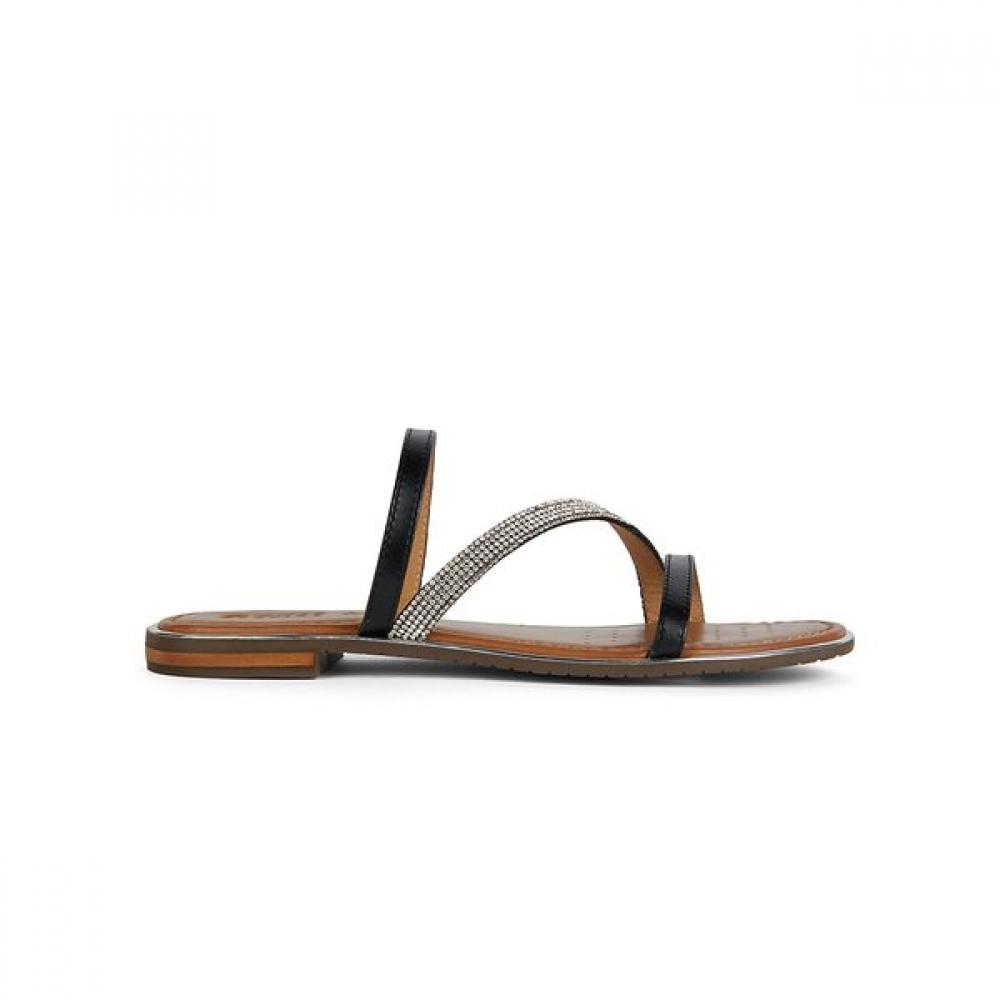 Geox Soji Plus Women Slide   Black W1d5dqa4m11 39(250)