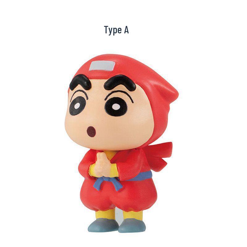 Crayon Shin-chan Ninja Series Blind Box: Shin-chan, A-dai, Masao Figures - Cute Desktop Gift.