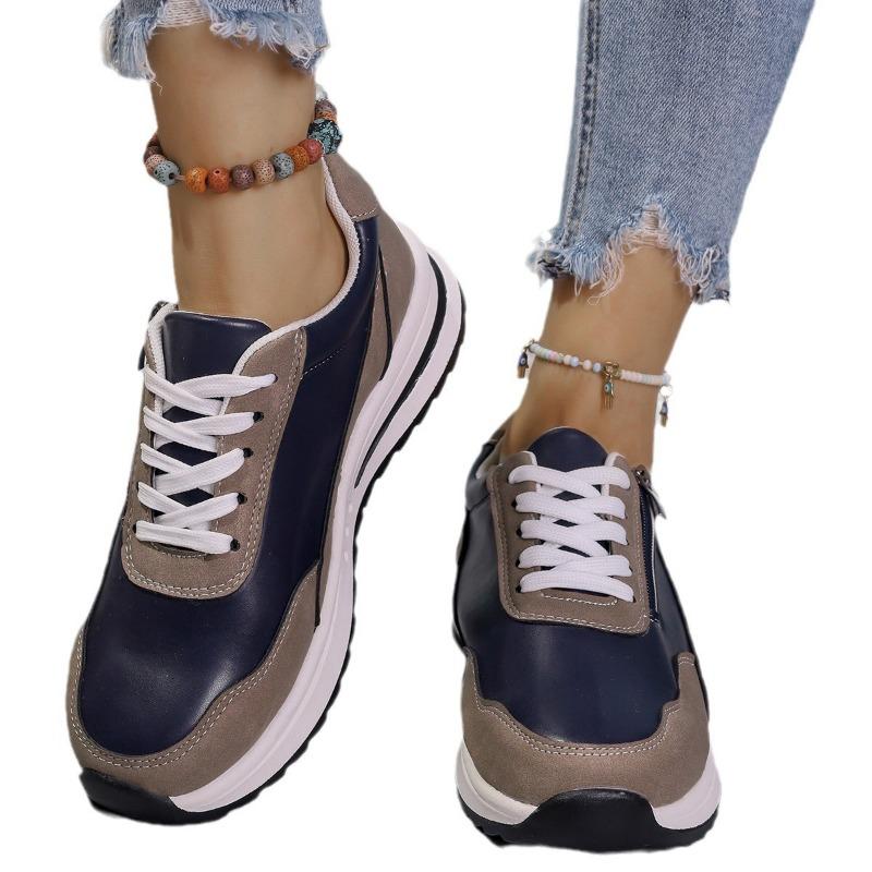 Large Size Women's Versatile Casual Women's Shoes New Spring and Autumn Single Shoes Women's Fashion British Lace-up Women's Shoes