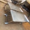 Stainless Steel Flatbed Trolley for Restaurant and Workshop Use