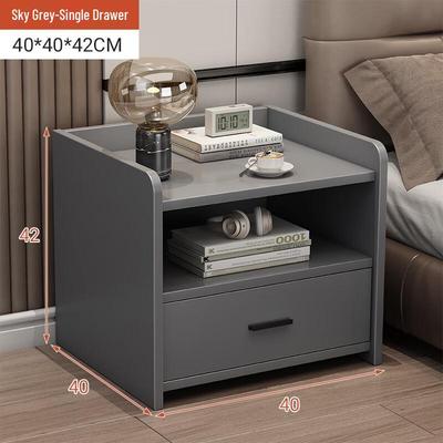 Shengbei Round Bedside Chest with Single Drawer