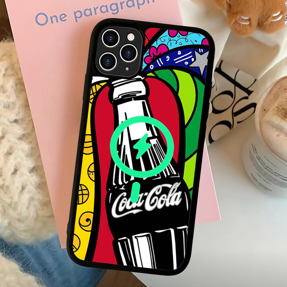 

Coca-cola Vintage Phone Case For IPhone 13 14 15 11 12 16 17 Pro Max Plus For Magsafe Magnetic Shell iPhone 15