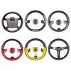 Golf Cart Sports Style Steering Wheel with PU Cortex Material and Precise Fit for Club Car Golf Cart Parts