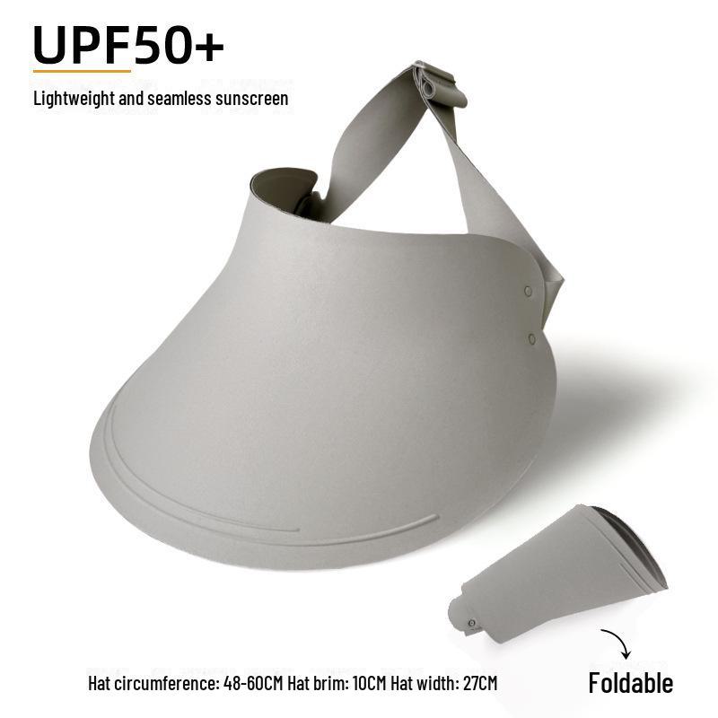 Women's Seamless Sun Protection Hat: Large Brim, Hollow Top for Cycling In Spring and Summer