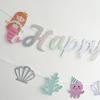 Cartoon Mermaid Banner: Birthday Party Decor for Girls