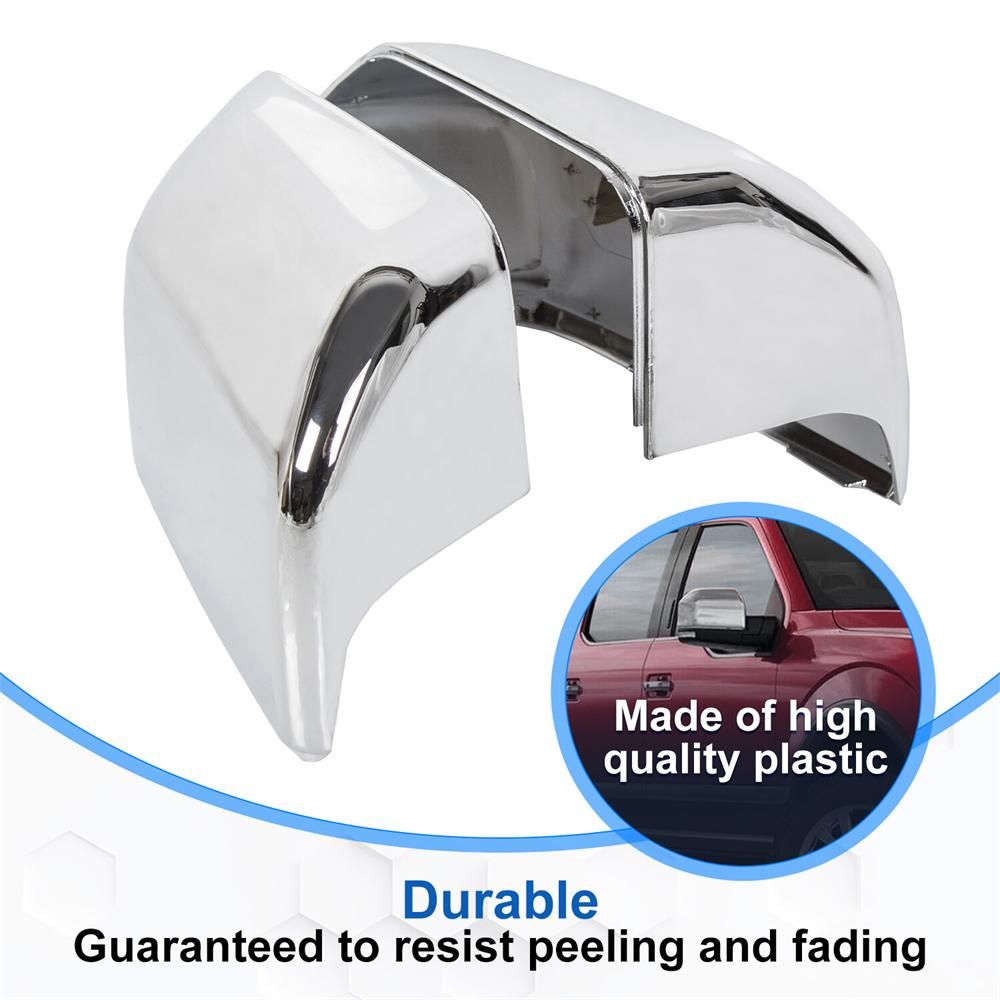 For 2015-2020 Ford F150 Truck Replacement Mirror Covers Cap Chrome