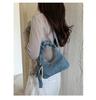 High-End Women's Denim Pleated Dumpling Tote Bag - Autumn/Winter 2026 Collection
